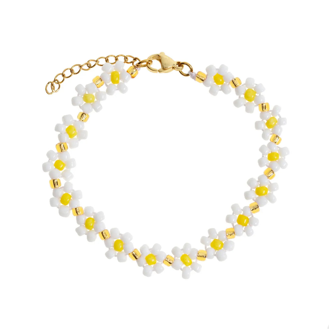 Fia - Daisy Flowers Bead Summer Bracelet