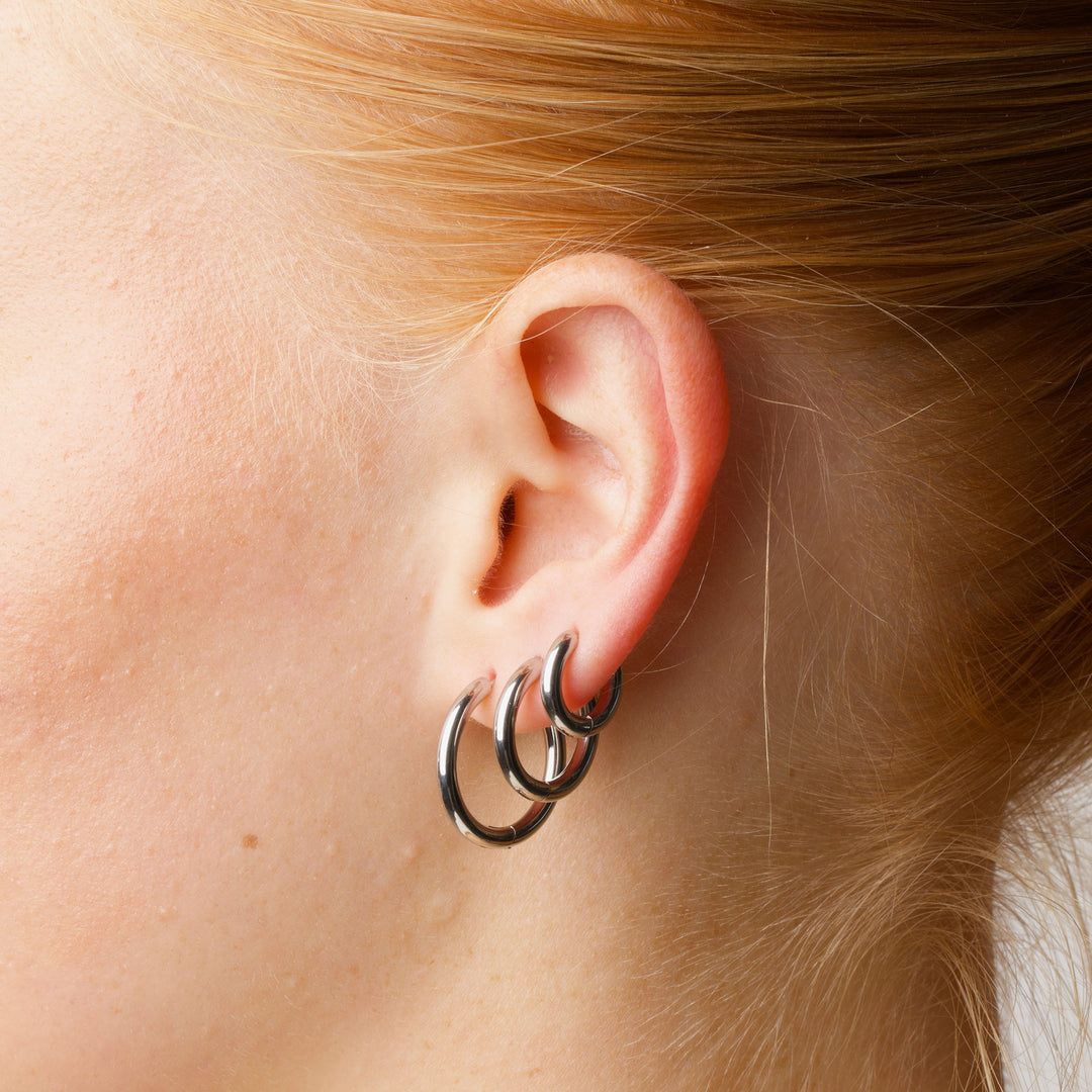 Hollie - Creolen 13mm Edelstahl