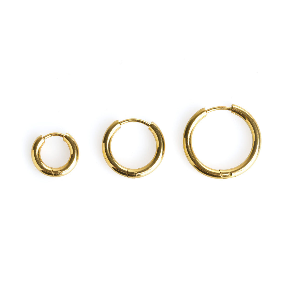 Hollie - Creolen 13mm Edelstahl