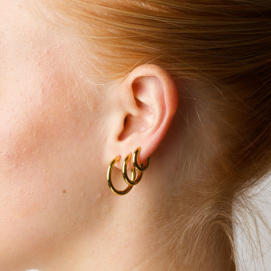 Hollie - Creolen 13mm Edelstahl