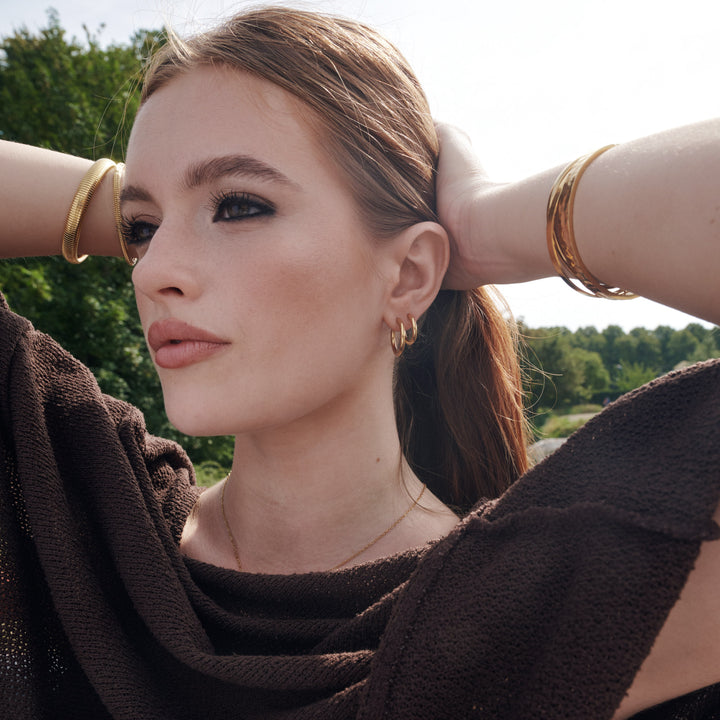 Hollie - Creolen 21mm Edelstahl