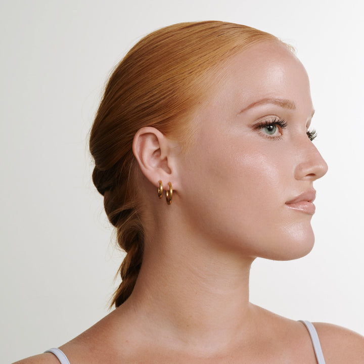 Hollie - Creolen 21mm Edelstahl