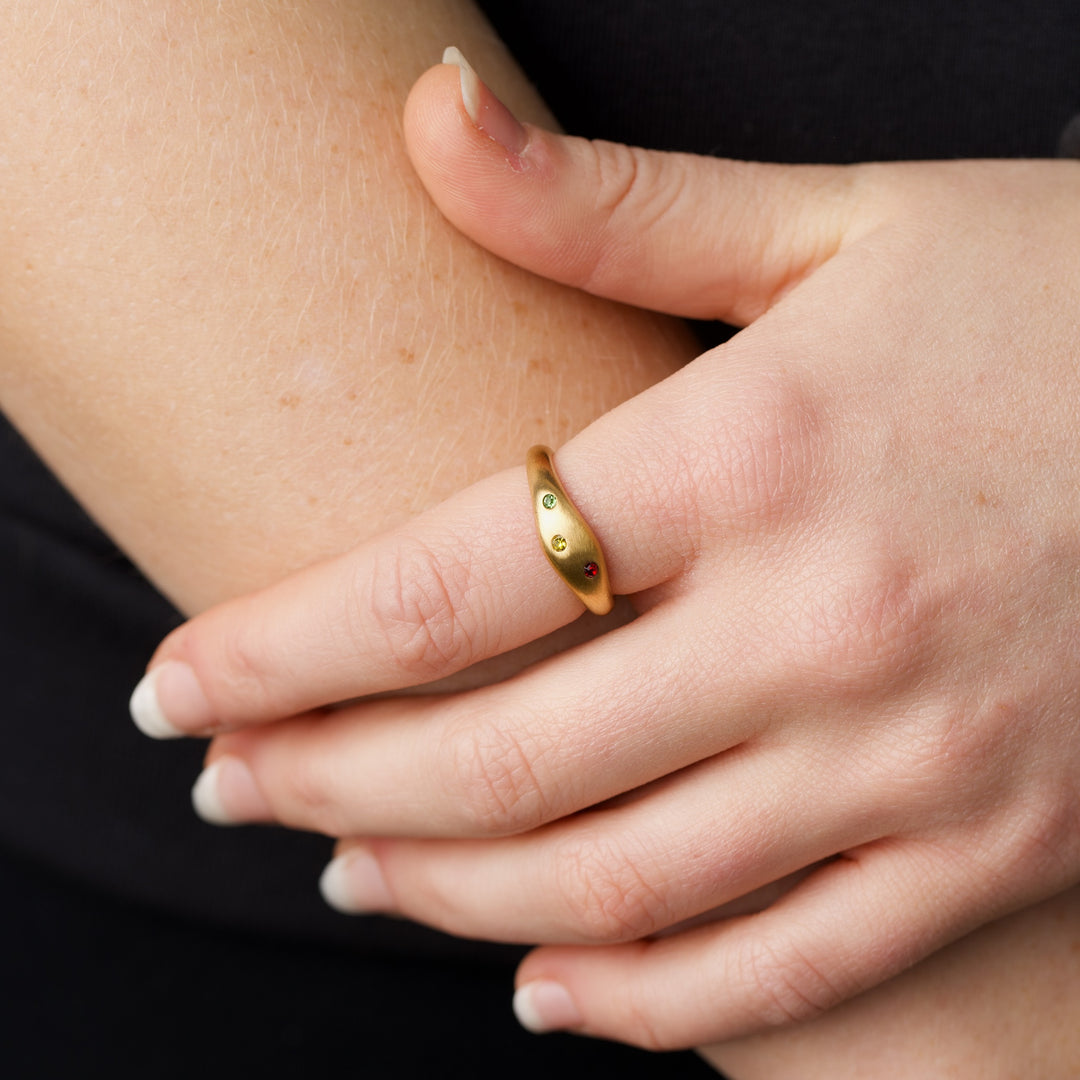 Eline - Crystal Ring Stainless Steel