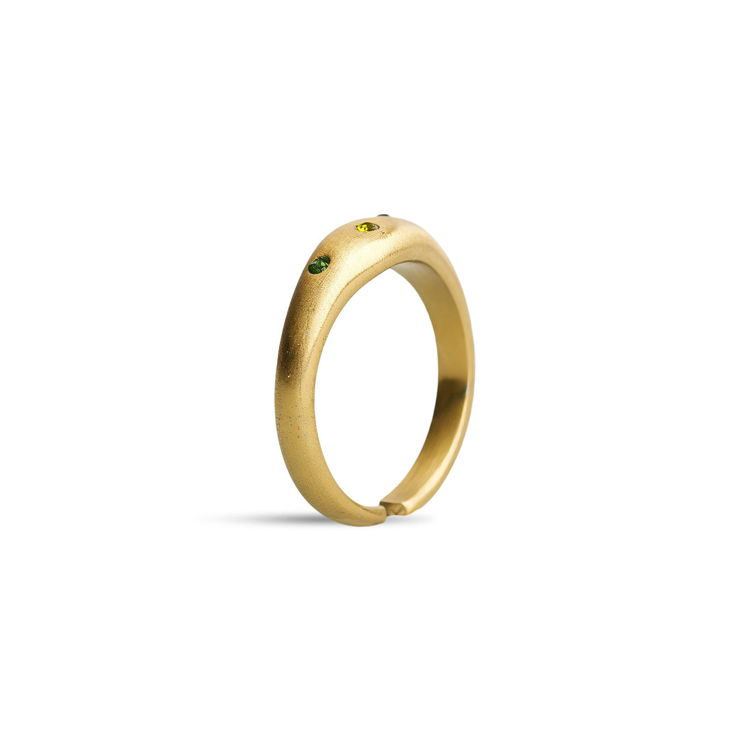 Eline - Crystal Ring Stainless Steel