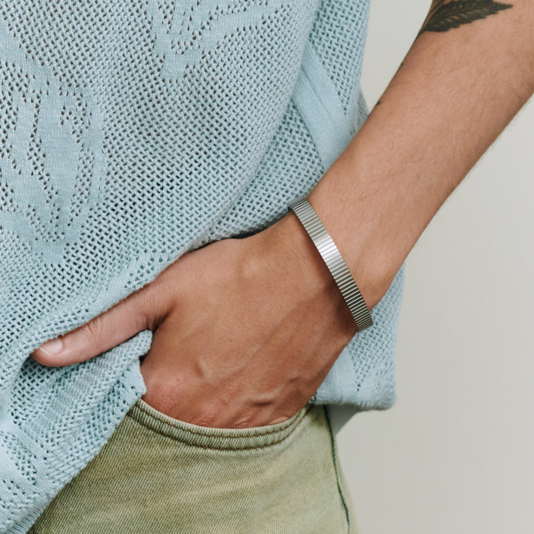 Tage - Bangle Armreif Edelstahl