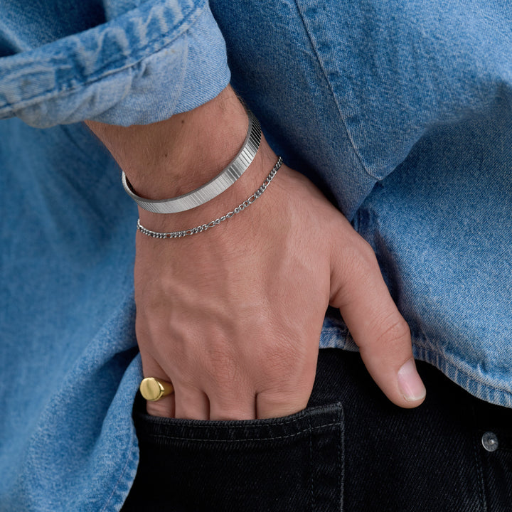 Tage - Bangle Armreif Edelstahl