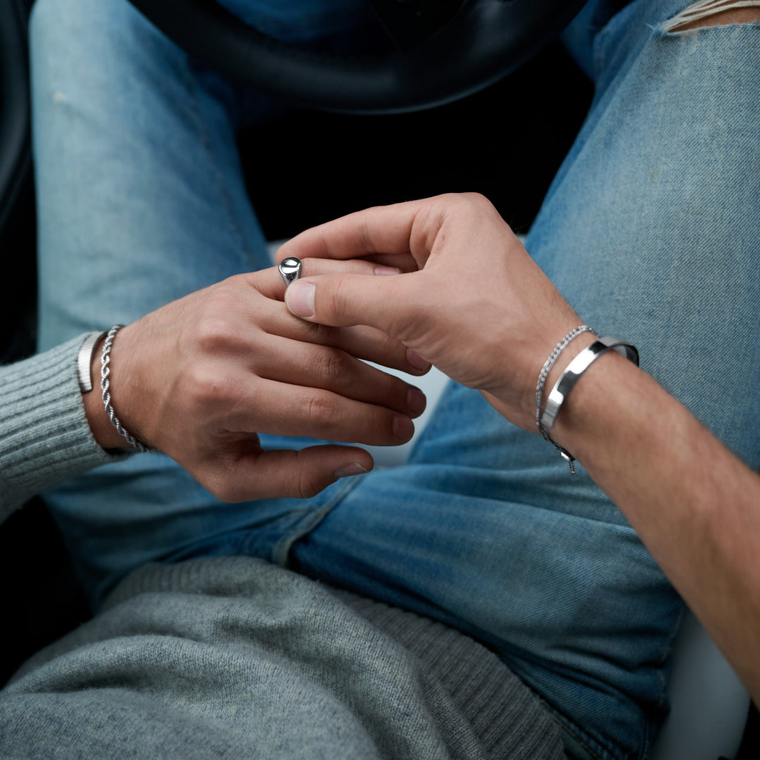 Tristan - Sleek Bangle Bracelet Stainless Steel