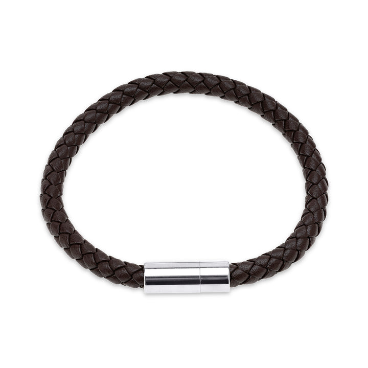 Oliver - Leather Bracelet Stainless Steel