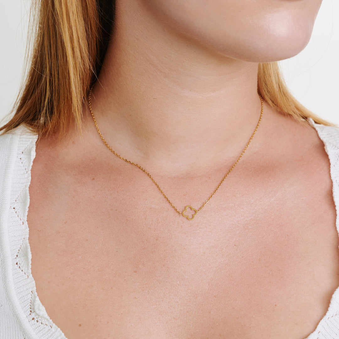 Tui - Clover Necklace Stainless Steel