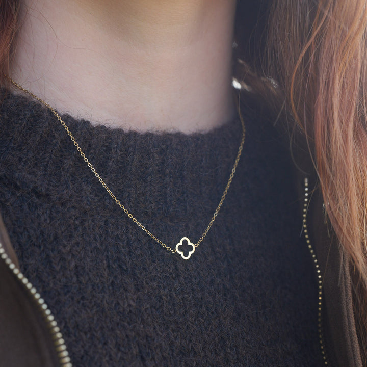 Tui - Clover Necklace Stainless Steel