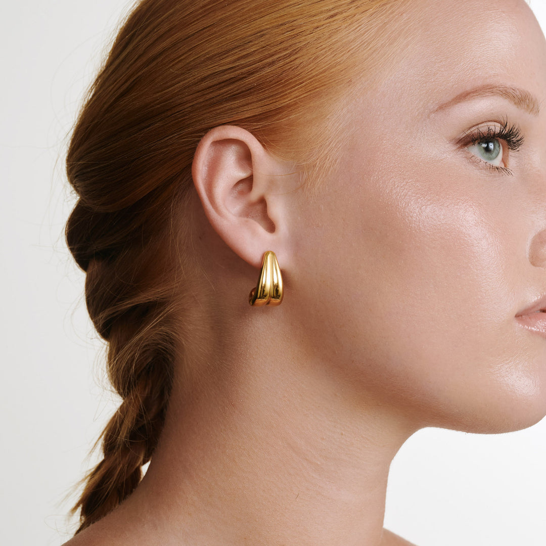 Tara - Chunky Ohrringe Edelstahl