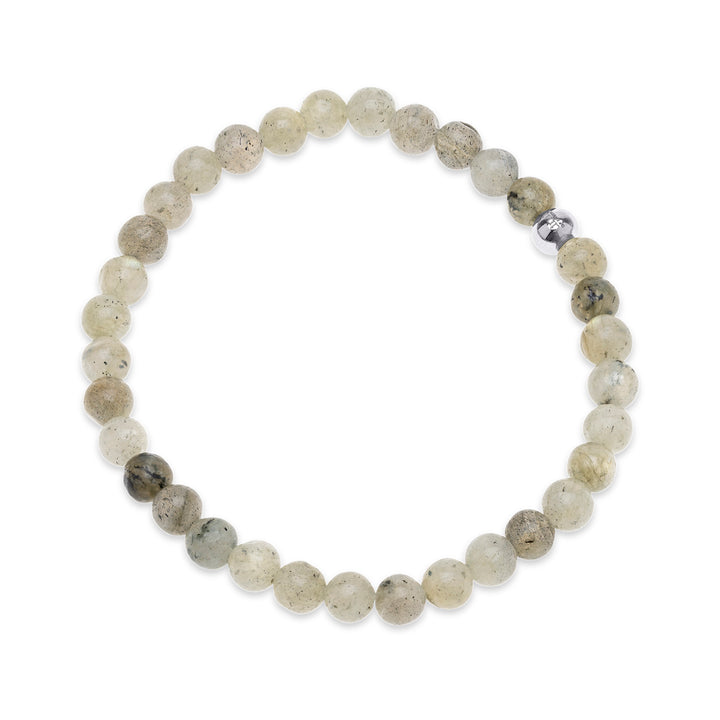 Erika - Armband aus Steinkugeln Edelstahl
