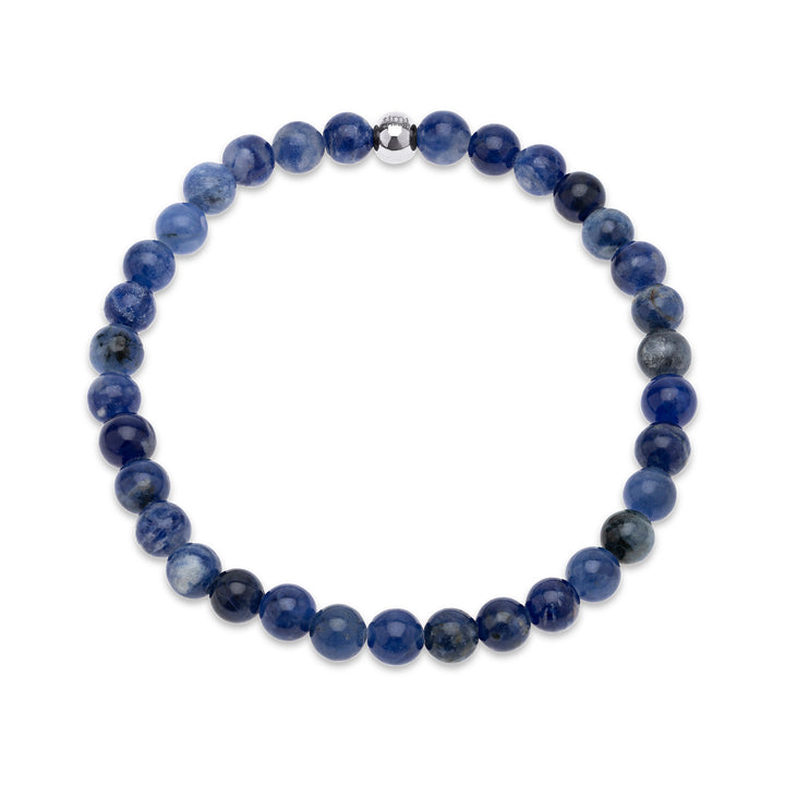 Erika - Armband aus Steinkugeln Edelstahl