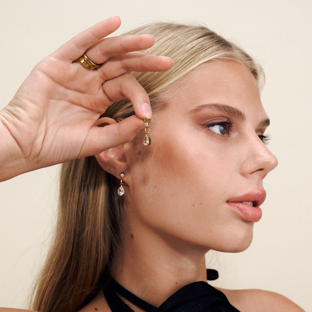 Roslyn – Kristall-Ohrstecker Edelstahl