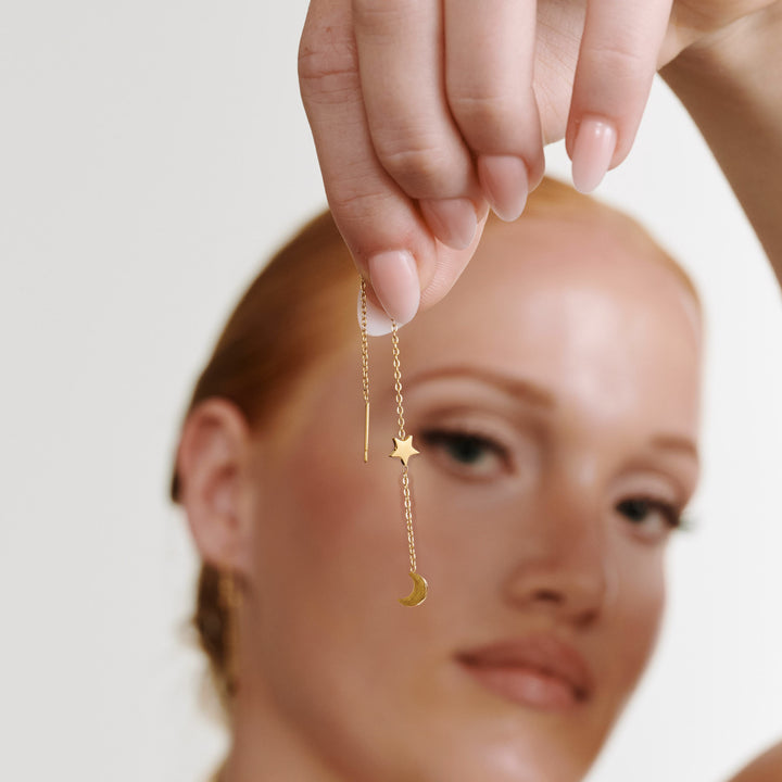 Unni - Kettenohrringe Edelstahl