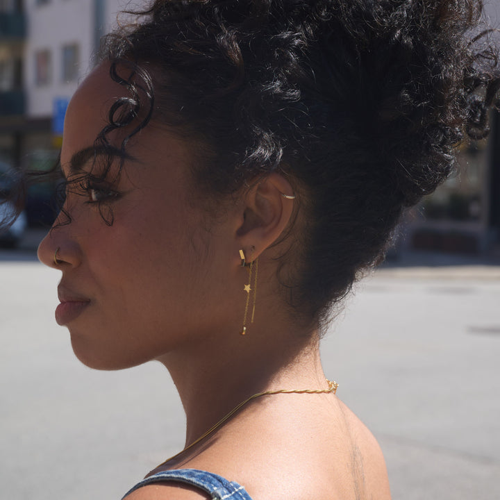 Unni - Kettenohrringe Edelstahl