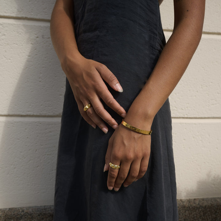 Reah - Bubble Structure Ring Stainless Steel