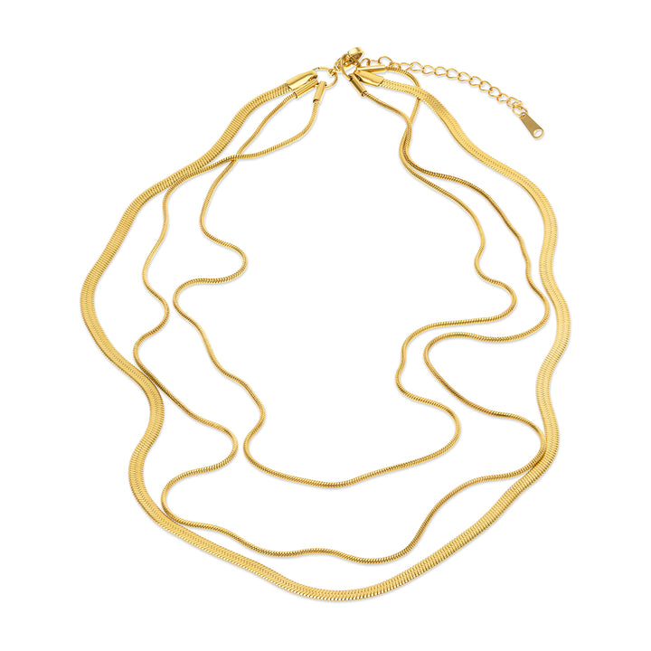Matilde - Triple Chain Necklace Stainless Steel