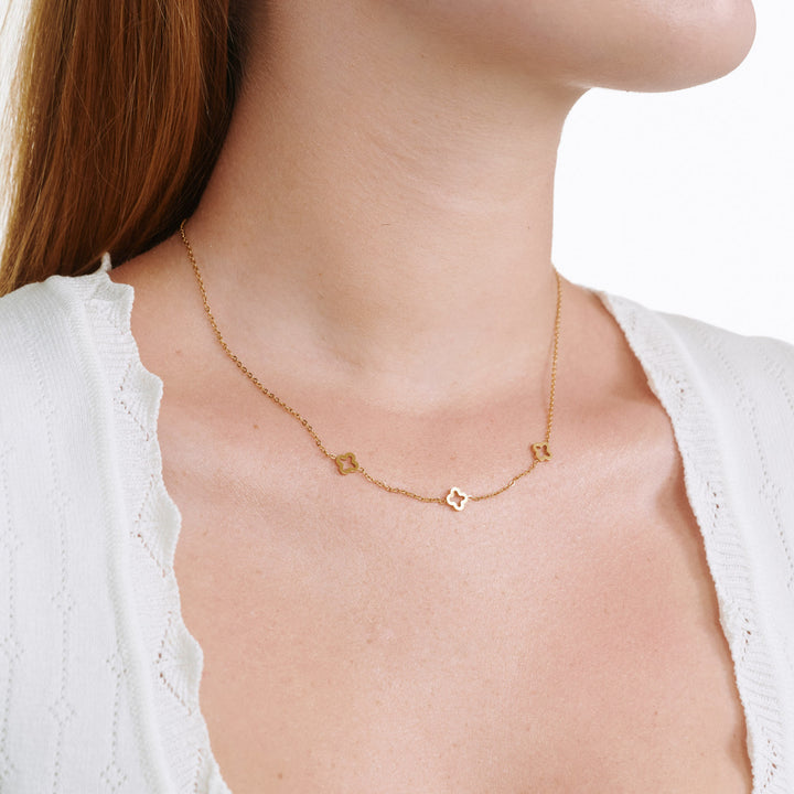 Jenna - Clover Necklace Stainless Steel