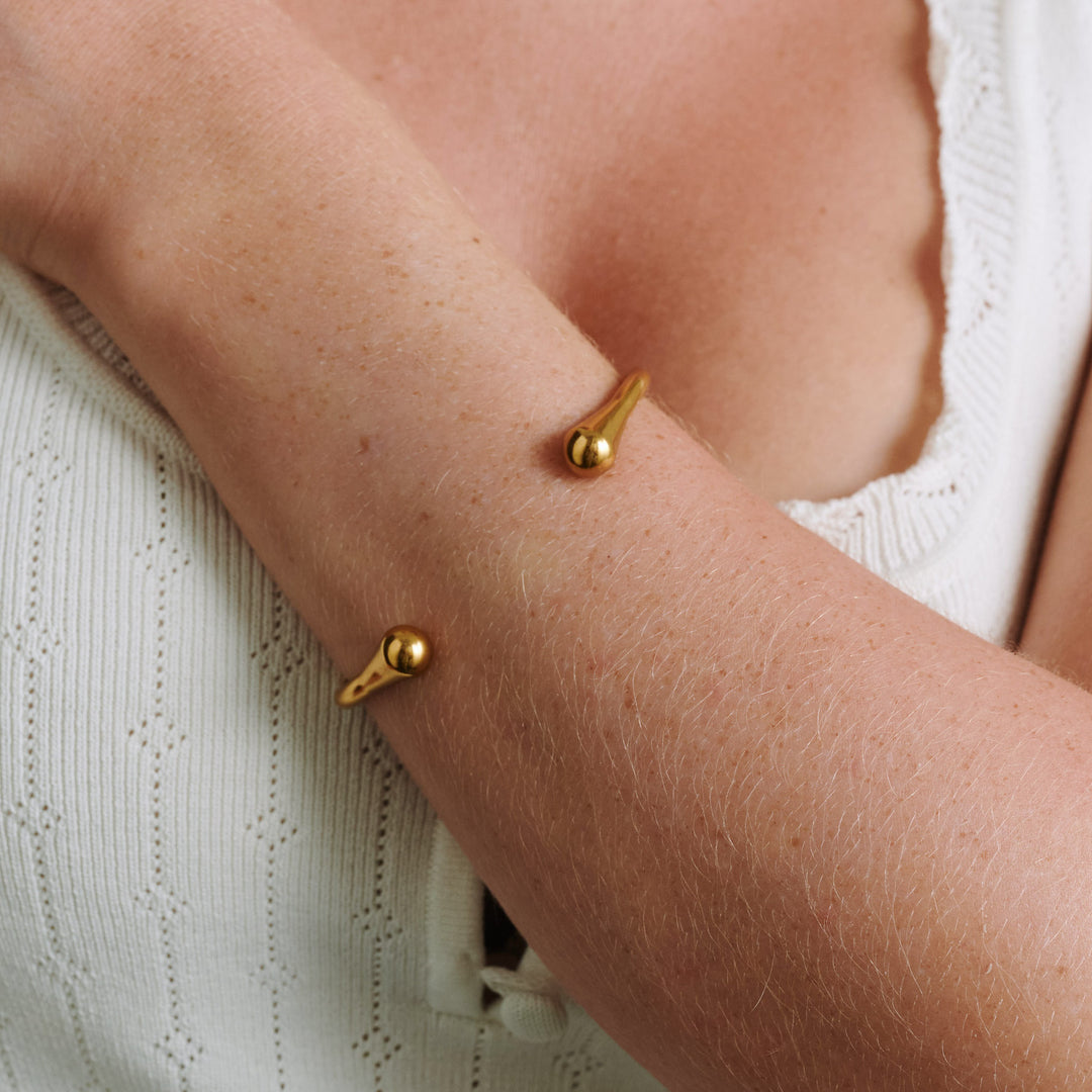 Petra - Offenes Armreif Armband Edelstahl