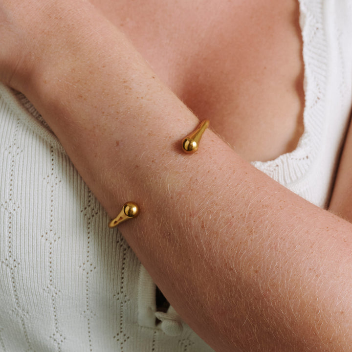 Petra - Offenes Armreif Armband Edelstahl