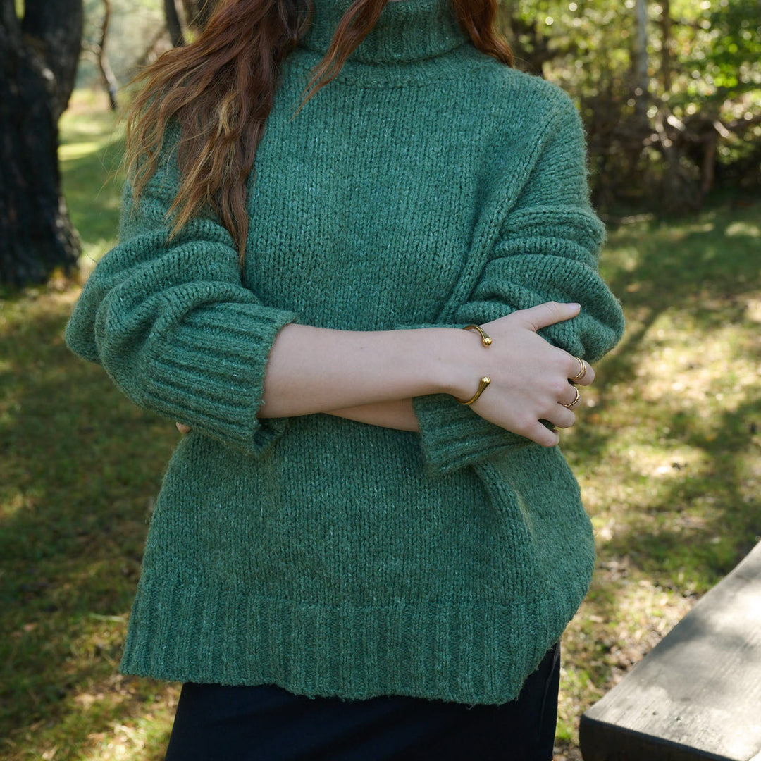 Petra - Offenes Armreif Armband Edelstahl