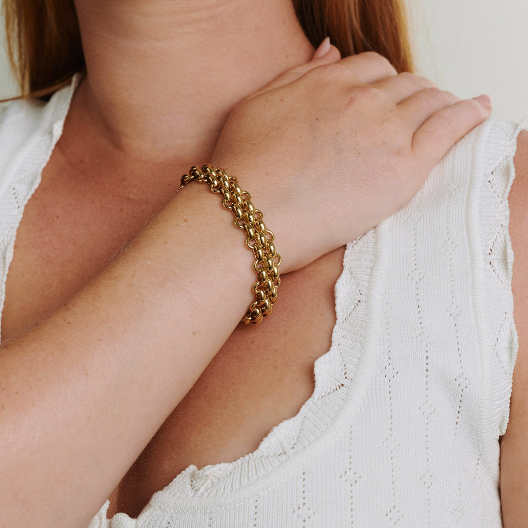 Ruth - Chunky Kettenarmband Edelstahl