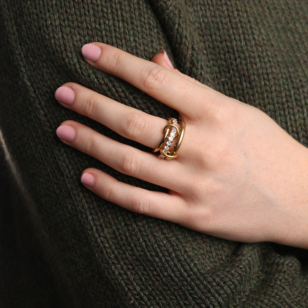 Ethel - Ringstack Kristall Edelstahl