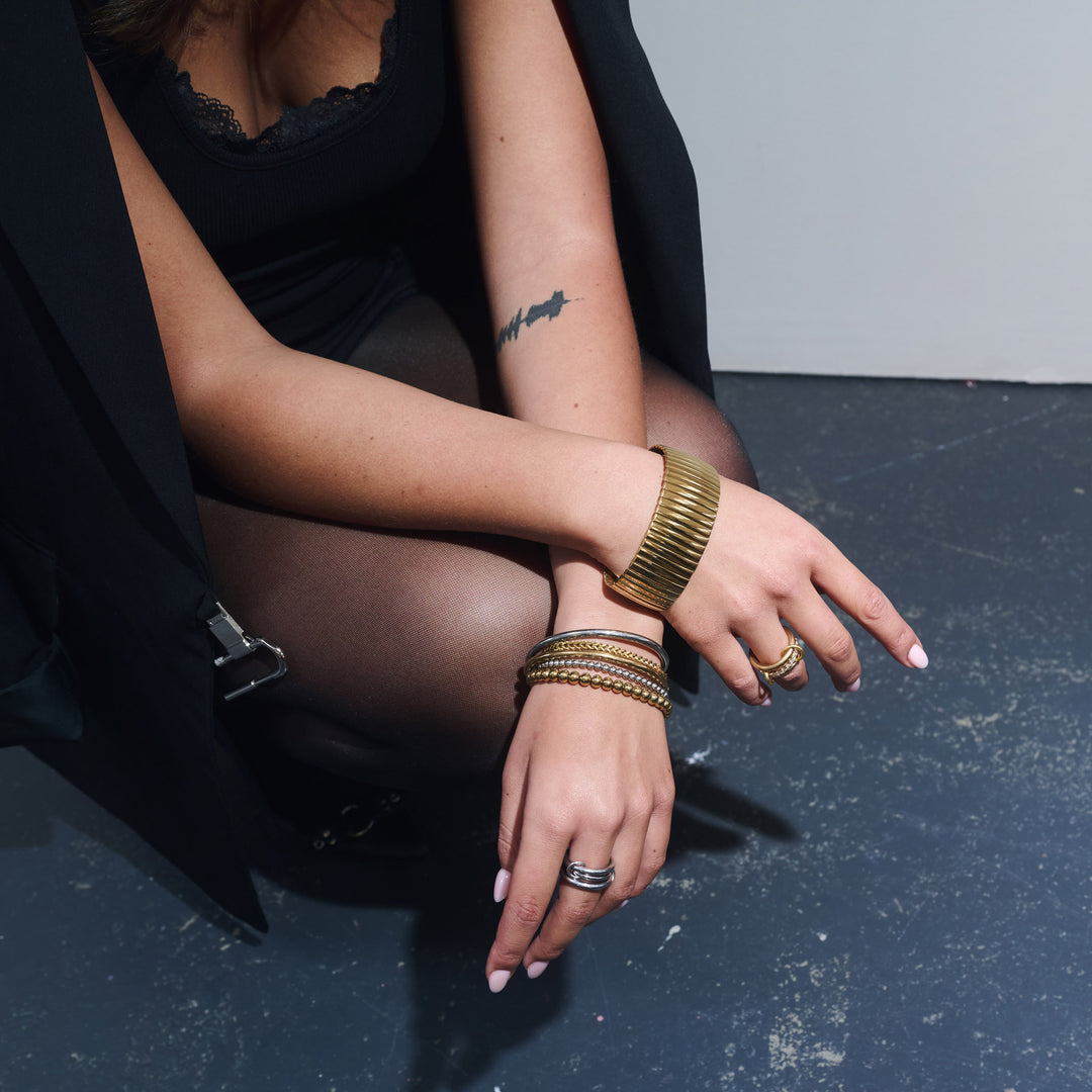 Ethel - Ringstack Kristall Edelstahl