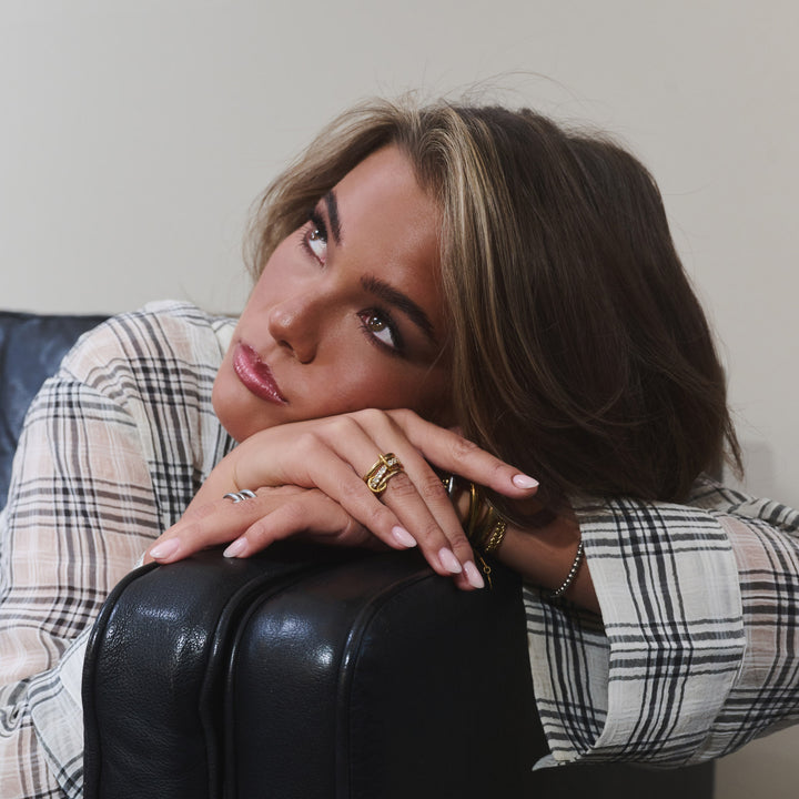 Ethel - Ringstack Kristall Edelstahl