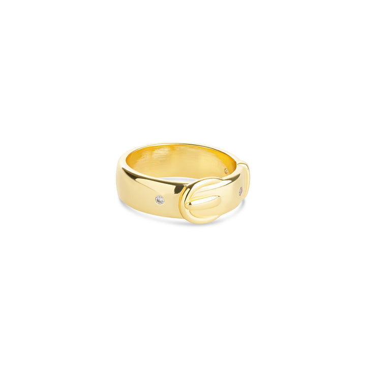 Ayla - Goldener Ring aus Edelstahl