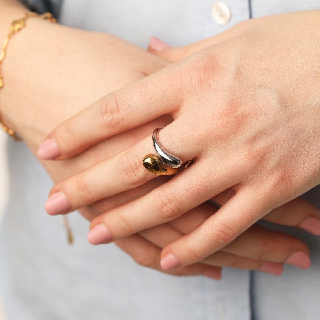 Ava – Ring aus gemischtem Metall, Edelstahl