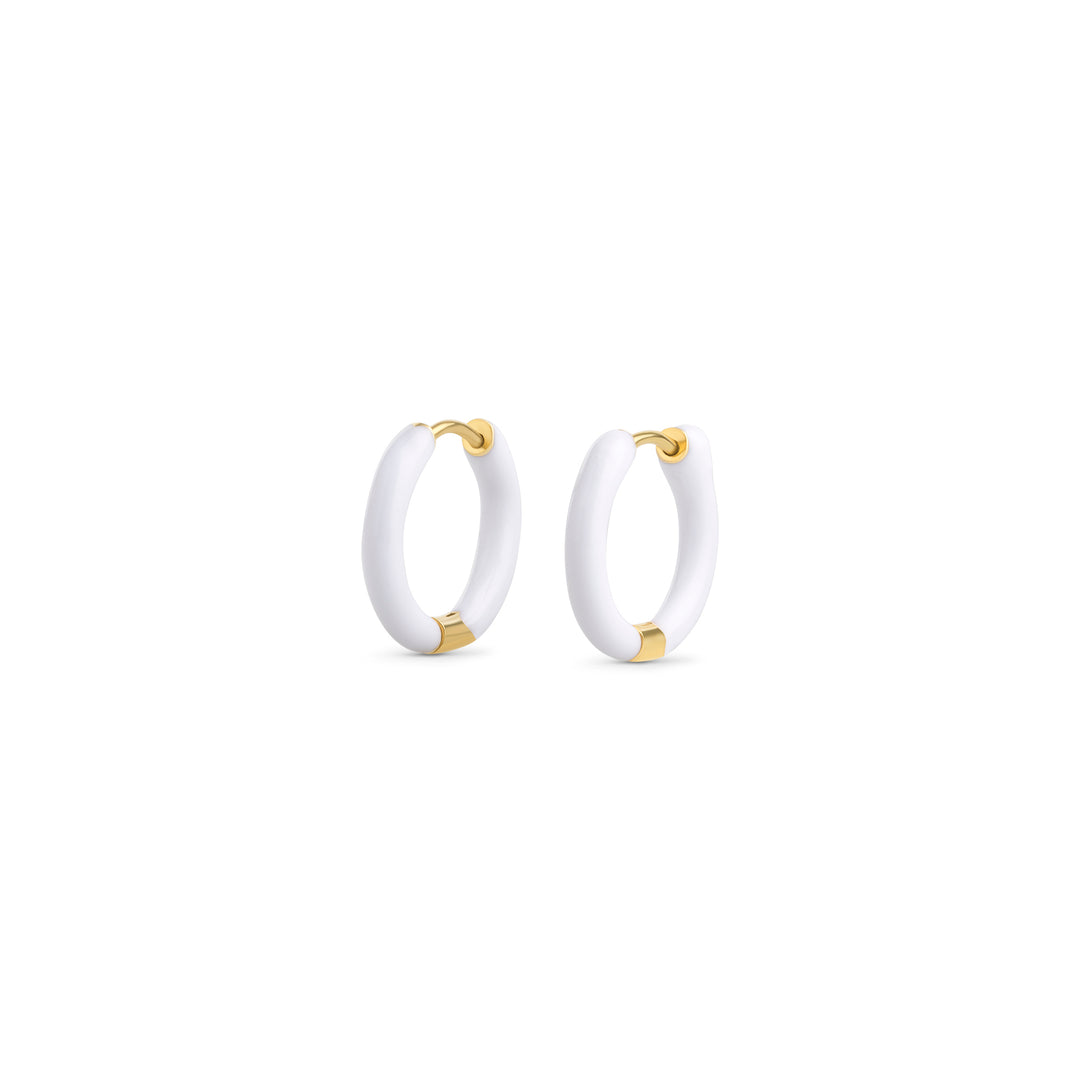 Kaja - Huggie Hoops Ohrringe Edelstahl