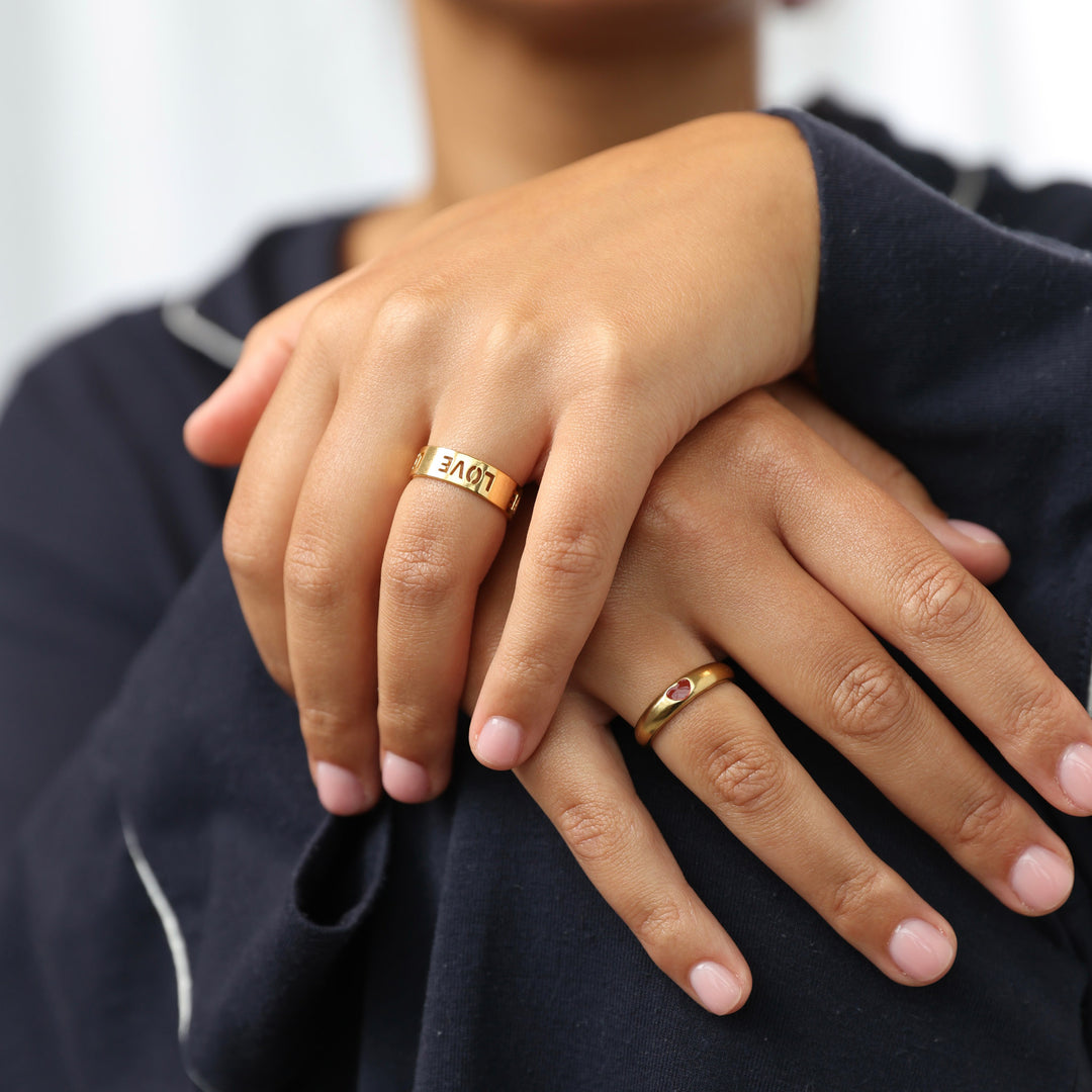 Jive - Love Letter Ring Edelstahl