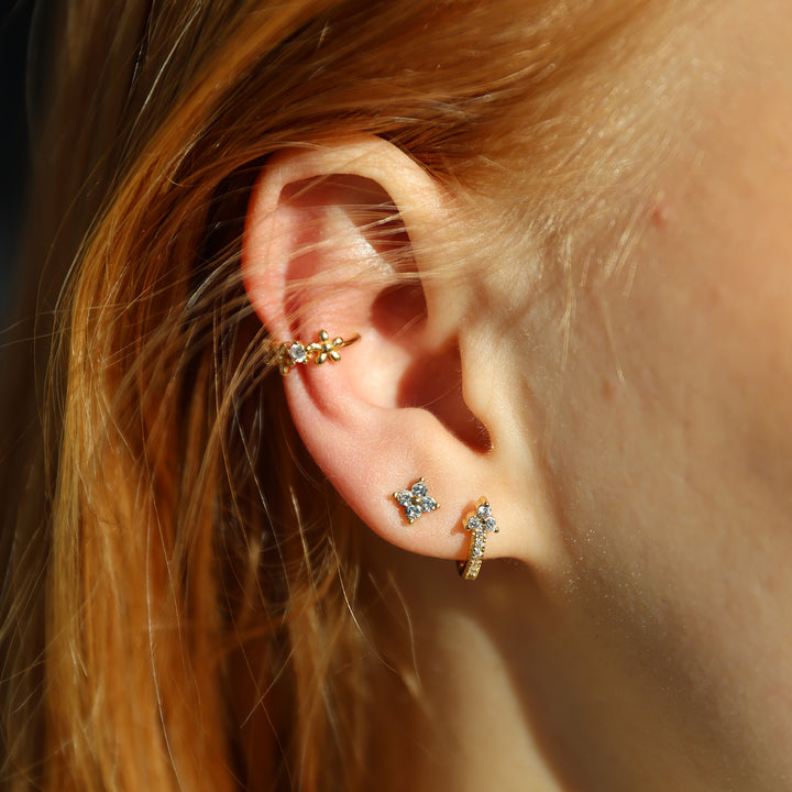 Hera - Kristallstecker Ohrringe Edelstahl