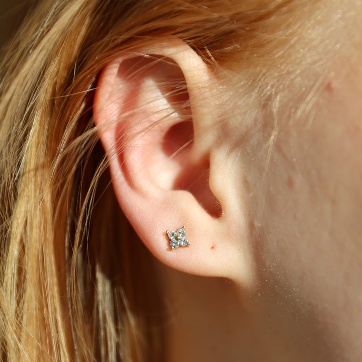 Hera - Kristallstecker Ohrringe Edelstahl