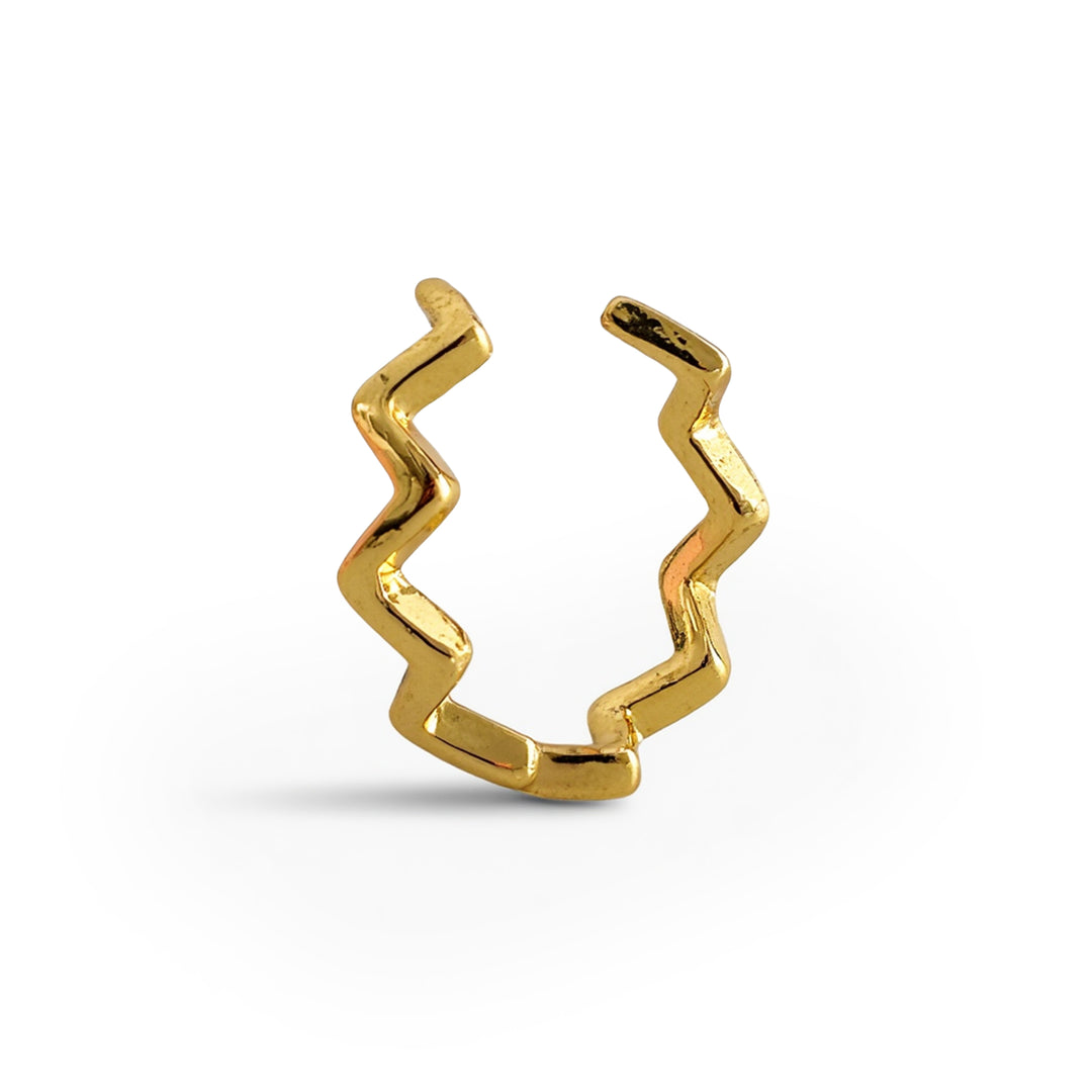 Eila - Gewellter Ear Cuff aus Edelstahl