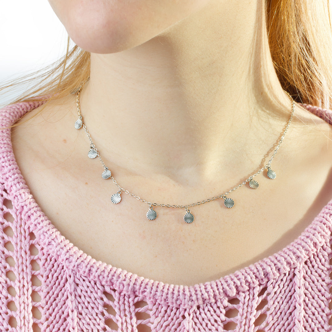 Liv - Münzanhänger Halskette Edelstahl