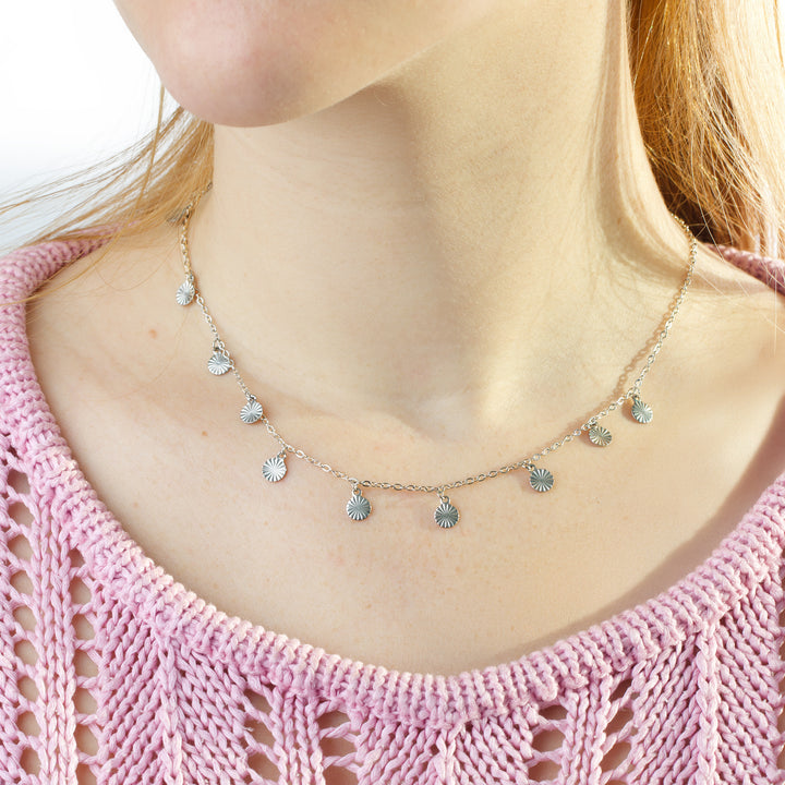 Liv - Münzanhänger Halskette Edelstahl