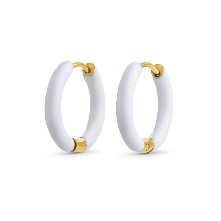 Kaja - Huggie Creolen 17mm Edelstahl