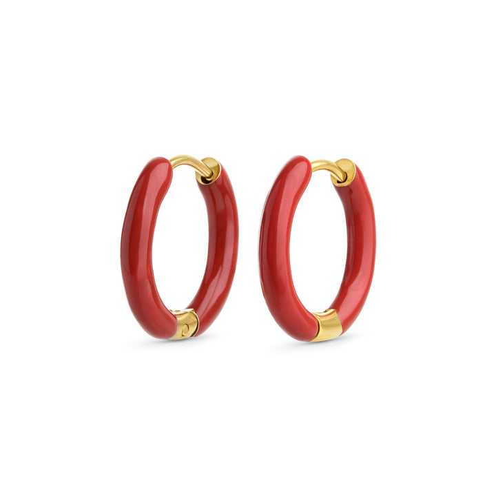 Kaja - Huggie Creolen 17mm Edelstahl
