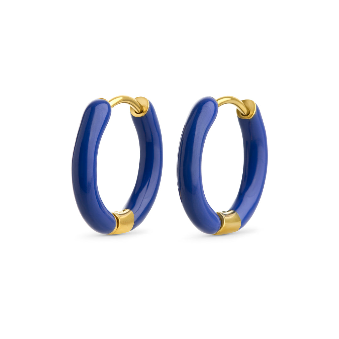 Kaja - Huggie Creolen 17mm Edelstahl