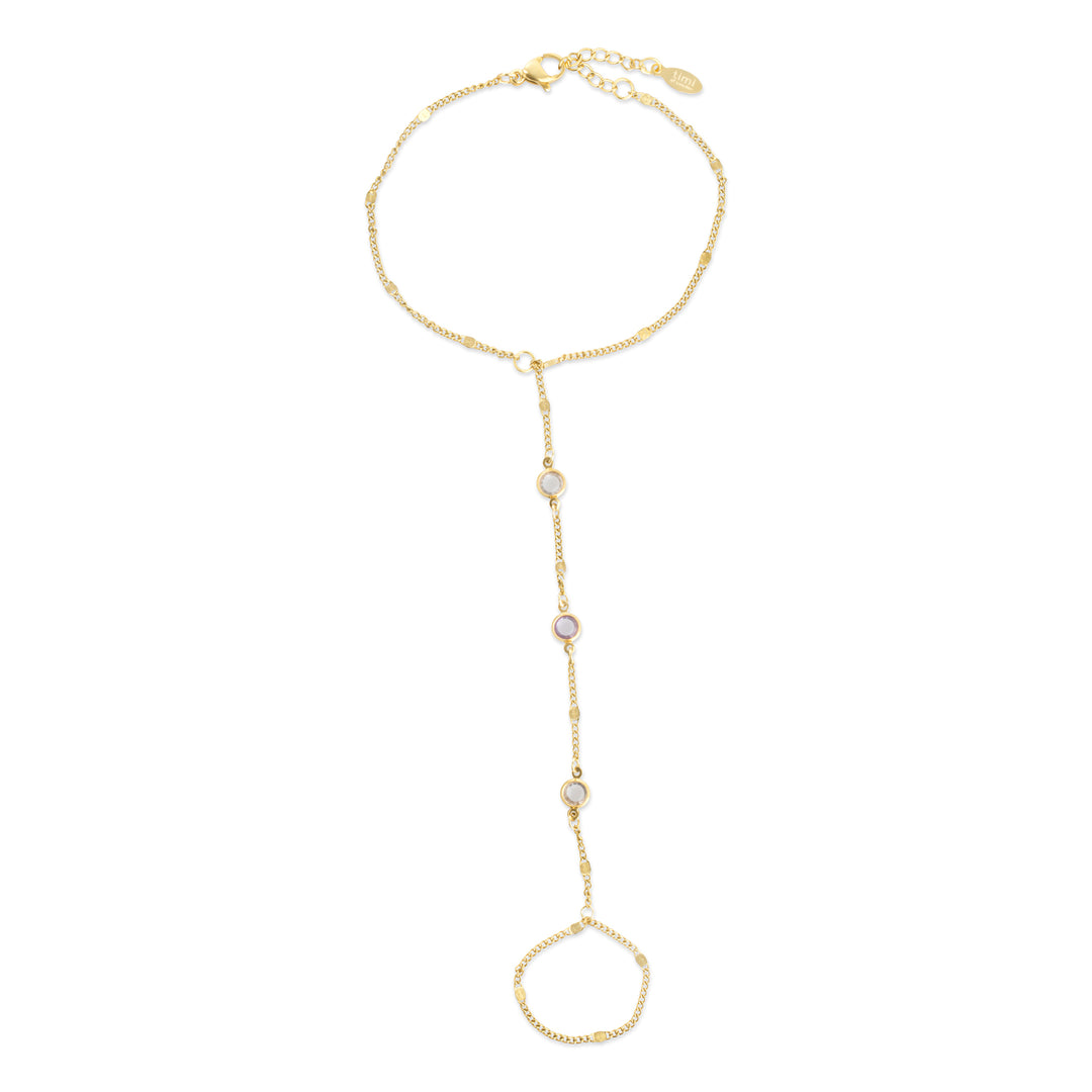 Ioana - Crystal Armlet Stainless Steel