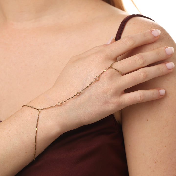Ioana - Crystal Armlet Stainless Steel