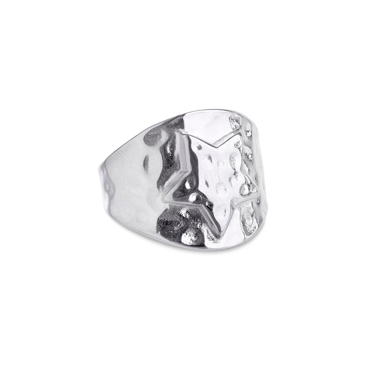 Yrsa - Sternring aus Edelstahl