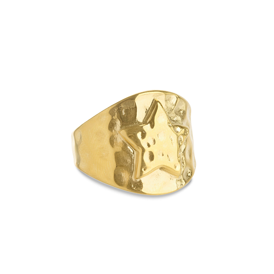 Yrsa - Sternring aus Edelstahl