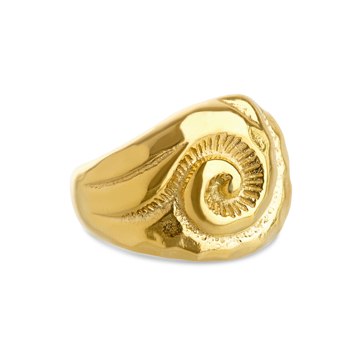 Ursula – Muschelring aus Edelstahl