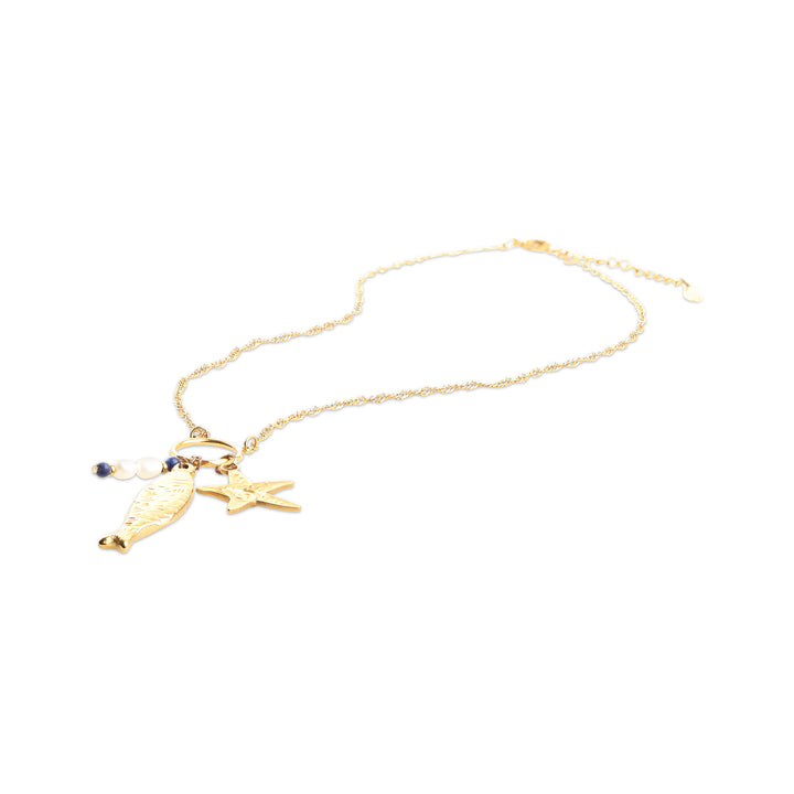 Eva - Ocean Kettenhalsband aus Edelstahl