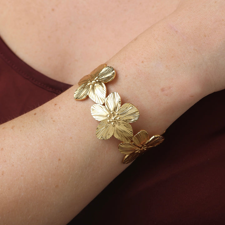 Alva - Flower Bracelet Stainless Steel