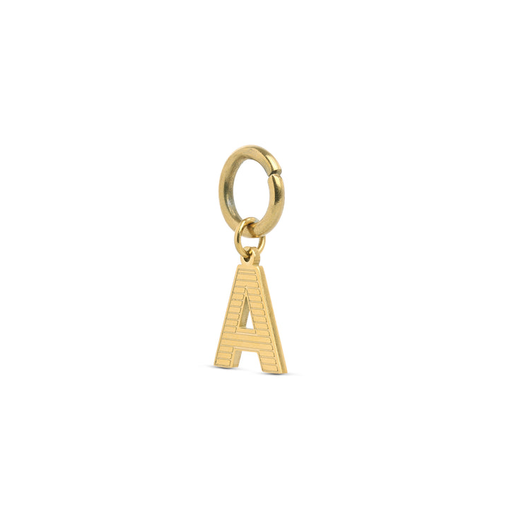 Sanya - Initial Charm Gold Edelstahl